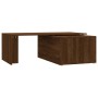 Mesa de centro madera contrachapada marrón roble 150x50x35 cm en Mesas de centro | Comprar online en Foru.es