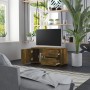 Mueble para TV madera contrachapada roble ahumado 80x34x36 cm en Muebles TV | Comprar online en Foru.es