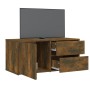 Mueble para TV madera contrachapada roble ahumado 80x34x36 cm en Muebles TV | Comprar online en Foru.es