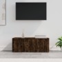 Mueble para TV madera contrachapada roble ahumado 80x34x30 cm en Muebles TV | Comprar online en Foru.es