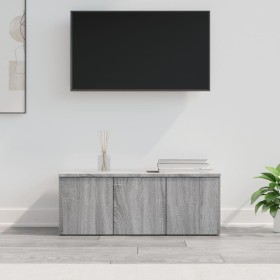Mueble de TV madera contrachapada gris Sonoma 80x34x30 cm en Muebles TV | Comprar online en Foru.es
