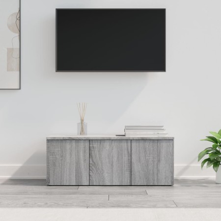 Mueble de TV madera contrachapada gris Sonoma 80x34x30 cm en Muebles TV | Comprar online en Foru.es