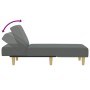 Sofá diván de tela gris oscuro de vidaXL, Divanes - Ref: Foro24-352820, Precio: 148,47 €, Descuento: %