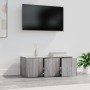 Mueble de TV madera contrachapada gris Sonoma 80x34x30 cm en Muebles TV | Comprar online en Foru.es