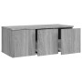 Mueble de TV madera contrachapada gris Sonoma 80x34x30 cm en Muebles TV | Comprar online en Foru.es