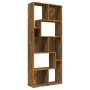 Estantería madera contrachapada color roble ahumado 67x24x161cm en Librerías y estanterías | Comprar online en Foru.es
