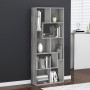 Estantería de madera contrachapada gris Sonoma 67x24x161 cm en Librerías y estanterías | Comprar online en Foru.es