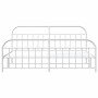 Estructura cama metal con cabecero y pie cama blanco 193x203 cm de vidaXL, Camas y somieres - Ref: Foro24-353708, Precio: 112...
