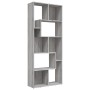 Estantería de madera contrachapada gris Sonoma 67x24x161 cm en Librerías y estanterías | Comprar online en Foru.es