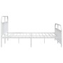 Estructura cama metal con cabecero y pie cama blanco 193x203 cm de vidaXL, Camas y somieres - Ref: Foro24-353708, Precio: 112...