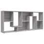 Estantería de madera contrachapada gris Sonoma 67x24x161 cm en Librerías y estanterías | Comprar online en Foru.es
