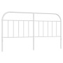 Cabecero de metal blanco 180 cm de vidaXL, Cabeceros y pies de cama - Ref: Foro24-353720, Precio: 36,35 €, Descuento: %