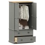 Armario VIGO madera maciza de pino gris 90x55x176 cm de vidaXL, Armarios roperos - Ref: Foro24-353165, Precio: 343,72 €, Desc...