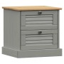 Mesita de noche VIGO madera maciza de pino gris 42x35x42 cm de vidaXL, Mesitas de noche - Ref: Foro24-353159, Precio: 52,39 €...