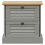 Mesita de noche VIGO madera maciza de pino gris 42x35x42 cm de vidaXL, Mesitas de noche - Ref: Foro24-353159, Precio: 52,39 €...