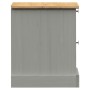 Mesita de noche VIGO madera maciza de pino gris 42x35x42 cm de vidaXL, Mesitas de noche - Ref: Foro24-353159, Precio: 52,39 €...