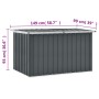 Caja de almacenaje para jardín gris 149x99x93 cm de vidaXL, Cajas de almacenaje para exteriores - Ref: Foro24-46266, Precio: ...