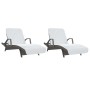 Toallas de playa 2 uds tela blanco 400 g/m² 75x200 cm de vidaXL, Toallas de playa - Ref: Foro24-362670, Precio: 34,69 €, Desc...