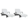 Toallas de playa 2 uds tela blanco 400 g/m² 75x200 cm de vidaXL, Toallas de playa - Ref: Foro24-362670, Precio: 28,17 €, Desc...