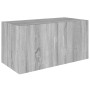 Armario de pared madera de ingeniería gris Sonoma 80x39x40 cm en Estanterías | Comprar online en Foru.es