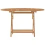Mesa de jardín plegable madera maciza de teca Ø 110x75 cm de vidaXL, Mesas de jardín - Ref: Foro24-362618, Precio: 139,33 €, ...