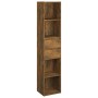 Estantería madera contrachapada color roble ahumado 36x30x171cm en Librerías y estanterías | Comprar online en Foru.es