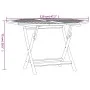 Mesa de jardín plegable madera maciza de teca Ø 110x75 cm de vidaXL, Mesas de jardín - Ref: Foro24-362618, Precio: 139,33 €, ...