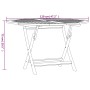Mesa de jardín plegable madera maciza de teca Ø 110x75 cm de vidaXL, Mesas de jardín - Ref: Foro24-362618, Precio: 144,14 €, ...