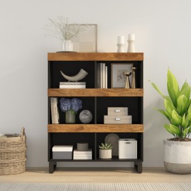 Armario auxiliar madera maciza de mango 85x33x107 cm de vidaXL, Mesitas de noche - Ref: Foro24-352904, Precio: 115,41 €, Desc...