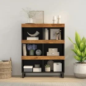 Solid mango wood auxiliary cabinet 85x33x107 cm by vidaXL, Nightstands - Ref: Foro24-352904, Price: 113,62 €, Discount: %