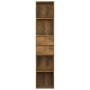Estantería madera contrachapada color roble ahumado 36x30x171cm en Librerías y estanterías | Comprar online en Foru.es