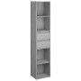 Estantería de madera de ingeniería gris Sonoma 36x30x171 cm en Librerías y estanterías | Comprar online en Foru.es