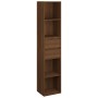 Estantería de madera contrachapada roble marrón 36x30x171 cm en Librerías y estanterías | Comprar online en Foru.es