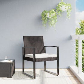 Sillas de comedor para jardín 2 uds PP aspecto de ratán marrón de vidaXL, Sillas de jardín - Ref: Foro24-360204, Precio: 94,2...
