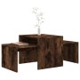 Set mesas centro madera contrachapada roble ahumado 100x48x40cm en Mesas de centro | Comprar online en Foru.es