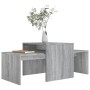 Set mesa de centro madera de ingeniería gris Sonoma 100x48x40c en Mesas de centro | Comprar online en Foru.es