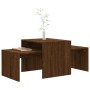 Set mesa de centro madera ingeniería roble marrón 100x48x40 cm en Mesas de centro | Comprar online en Foru.es