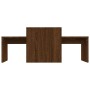 Set mesa de centro madera ingeniería roble marrón 100x48x40 cm en Mesas de centro | Comprar online en Foru.es