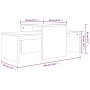 Set mesa de centro madera ingeniería roble marrón 100x48x40 cm en Mesas de centro | Comprar online en Foru.es