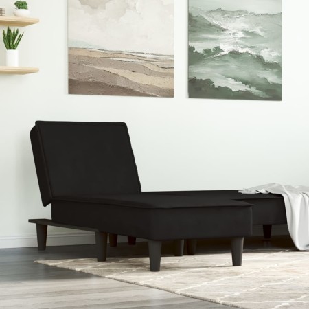 Sofá diván de terciopelo negro de vidaXL, Divanes - Ref: Foro24-352838, Precio: 155,90 €, Descuento: %