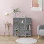 Estantería madera contrachapada gris sonoma 90x30x90cm en Librerías y estanterías | Comprar online en Foru.es