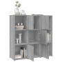 Estantería madera contrachapada gris sonoma 90x30x90cm en Librerías y estanterías | Comprar online en Foru.es