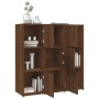 Estantería madera contrachapada roble marrón 90x30x90 cm en Librerías y estanterías | Comprar online en Foru.es