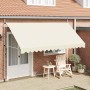 Toldo retráctil de operación manual 400 cm crema en Toldos | Comprar online en Foru.es