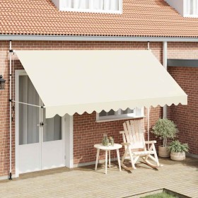 Toldo retráctil de operación manual 400 cm crema en Toldos | Comprar online en Foru.es