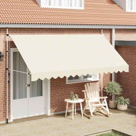 Toldo retráctil de operación manual 400 cm crema en Toldos | Comprar online en Foru.es