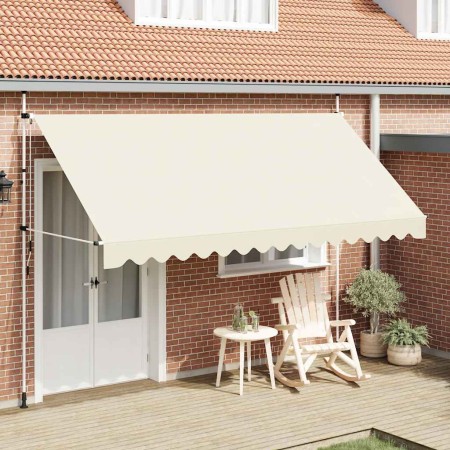 Toldo retráctil de operación manual 400 cm crema en Toldos | Comprar online en Foru.es