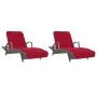 Toallas de playa 2 uds tela burdeos 400 g/m² 75x200 cm de vidaXL, Toallas de playa - Ref: Foro24-362676, Precio: 36,42 €, Des...