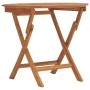 Mesa de jardín plegable madera maciza de teca Ø 85x75 cm de vidaXL, Mesas de jardín - Ref: Foro24-362619, Precio: 160,17 €, D...