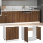 Mueble bajo fregadero "Lyon" roble marrón 80x46x81,5 cm Madera de ingeniería en Armarios de cocina | Comprar online en Foru.es